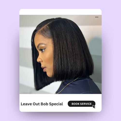 Leave Out Sew In Bob Special - 2 bundles of Brazilian hair included